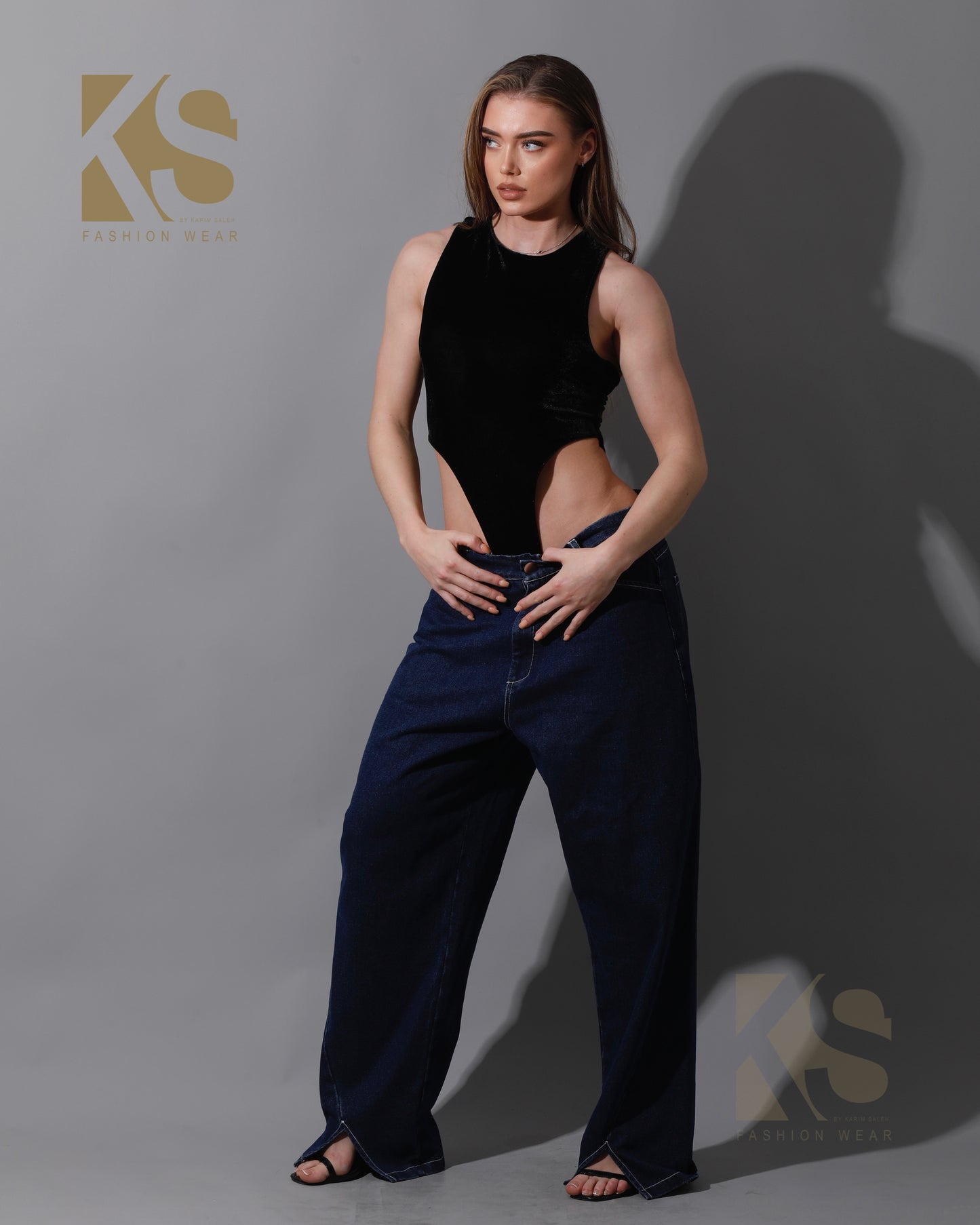 Velvet Body Suit - Black