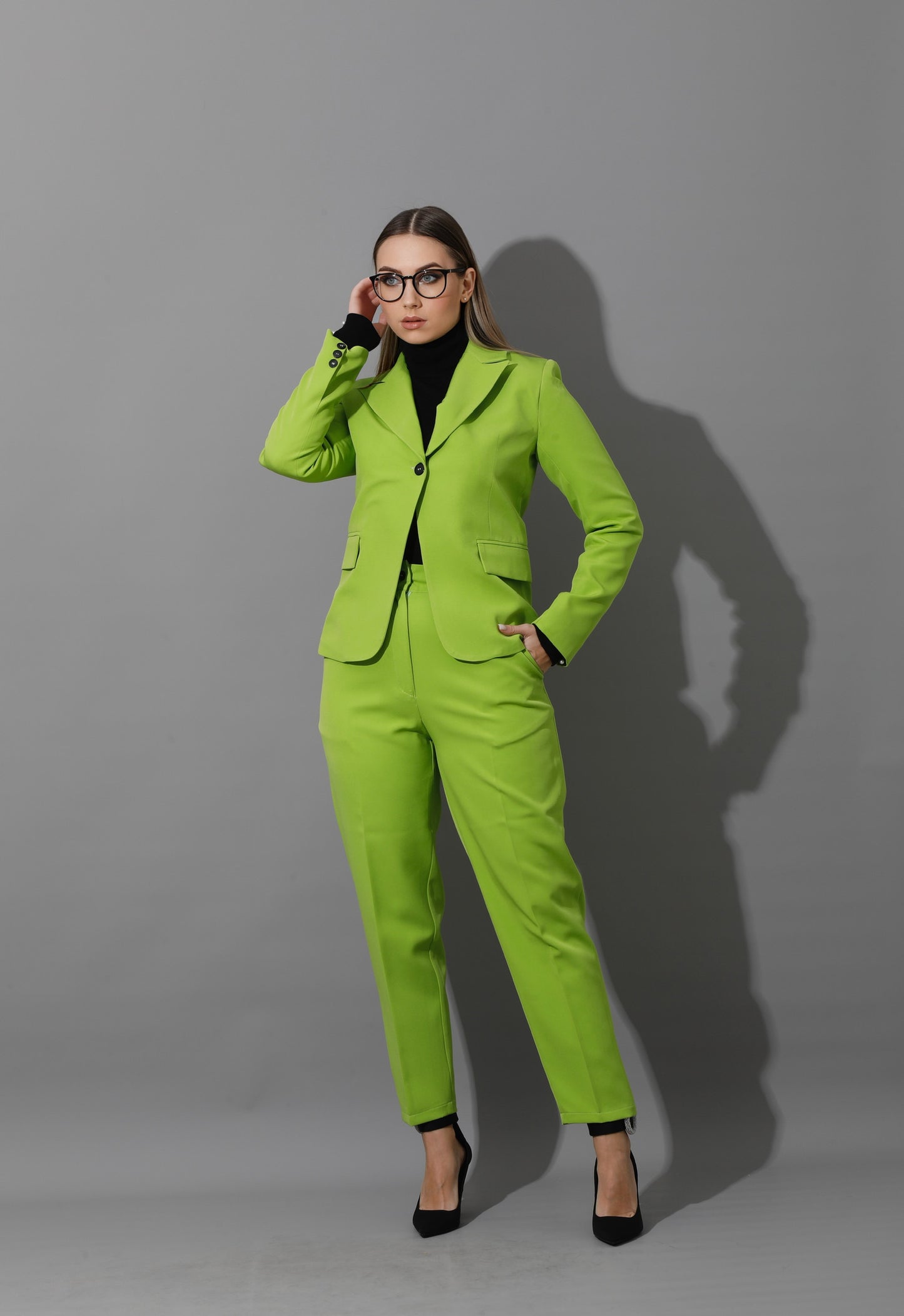 Tailored Slim Fit Suits - Lime Green