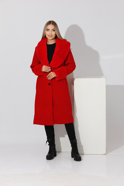 Furs Coat - Red