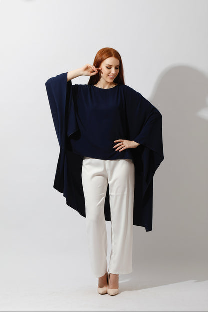 Butterfly Blouse - Navy
