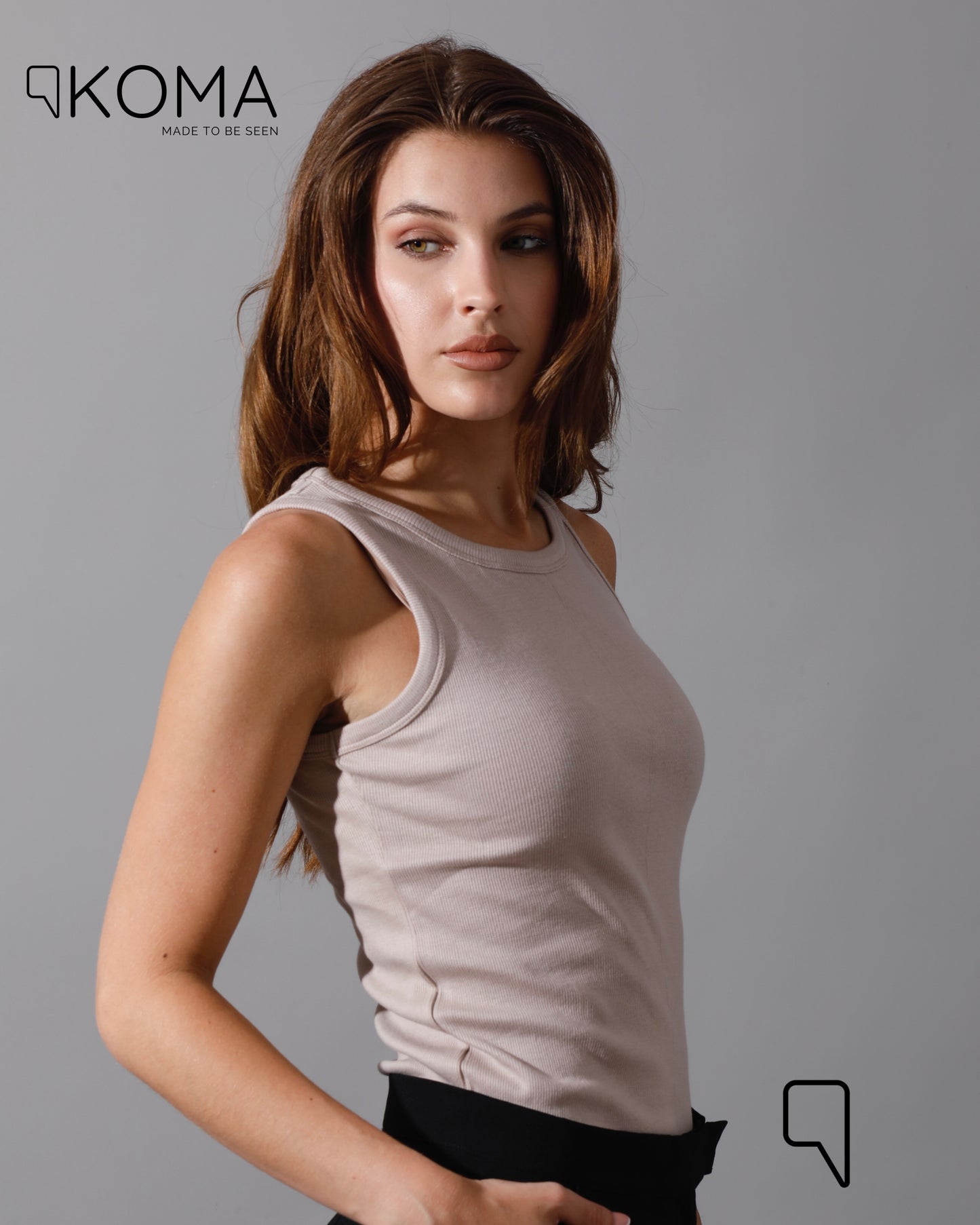 Basic Tank Top  - Beige
