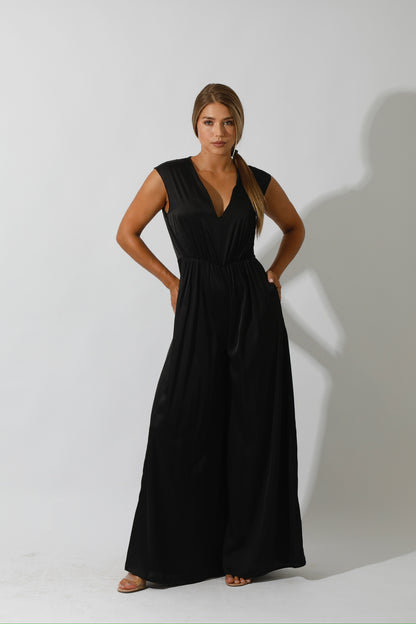 Flared Jumpsuit - Black