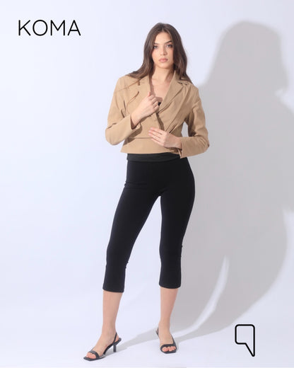 Catherine Fitted Trench Jacket - Beige
