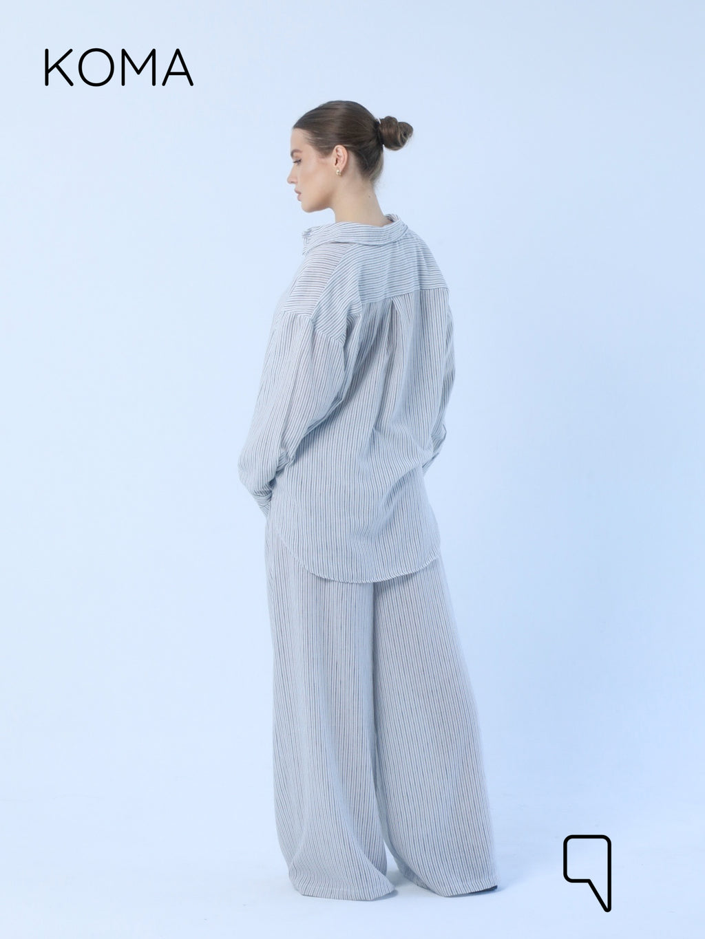Matilda Long Sleeves Shirt - Striped Black