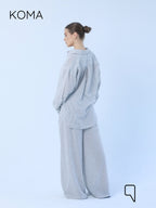 Matilda Long Sleeves Shirt - Striped Black