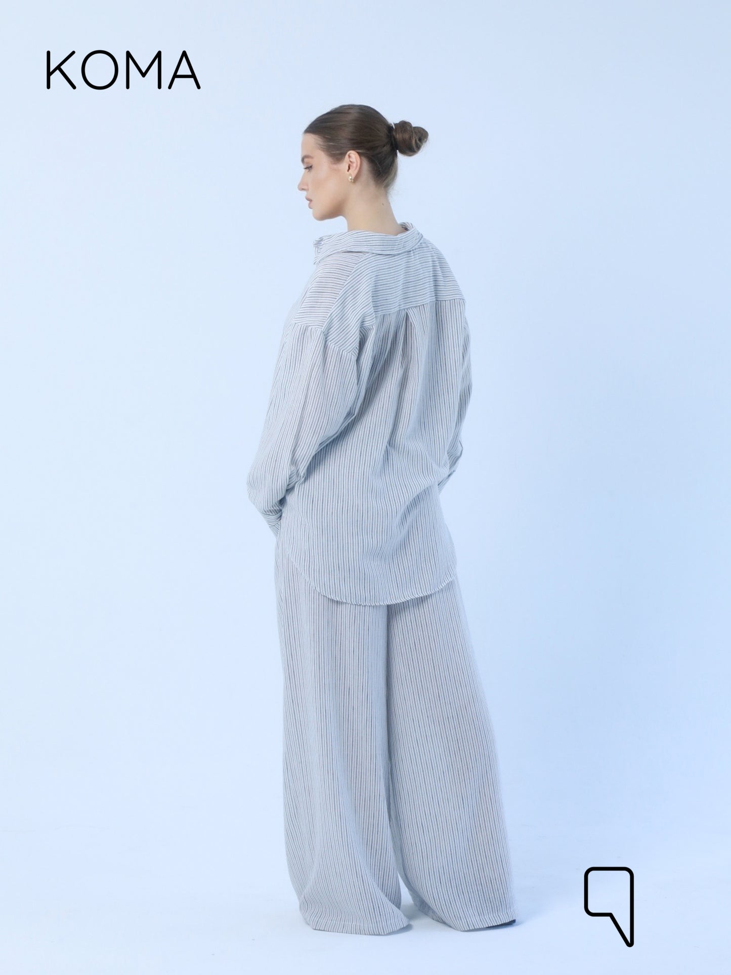 Matilda Long Sleeves Shirt - Striped Black