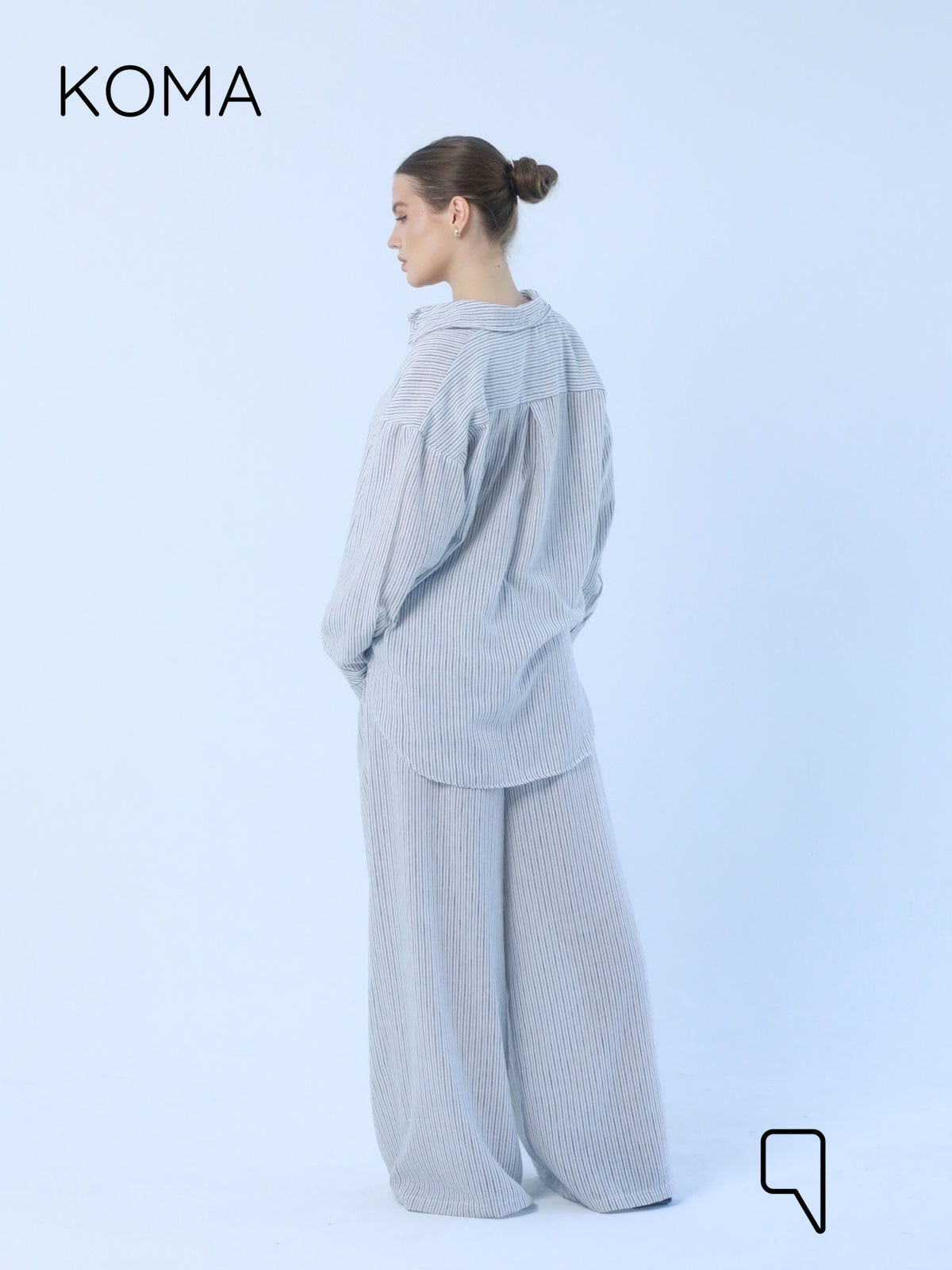 Matilda Long Sleeves Shirt - Striped Black