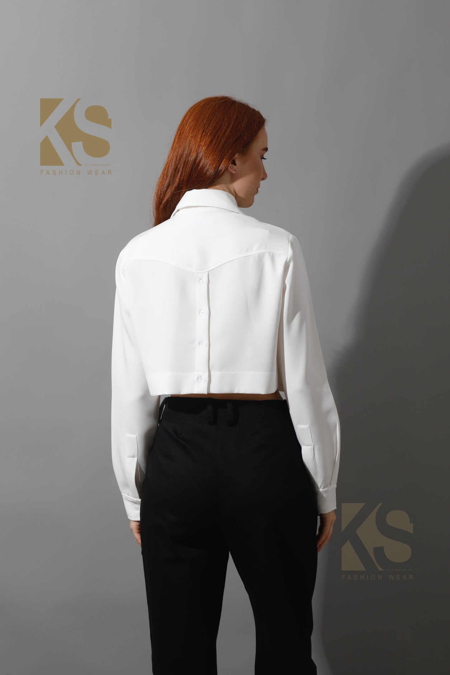 High Rise Paper-Bag Pants - Black