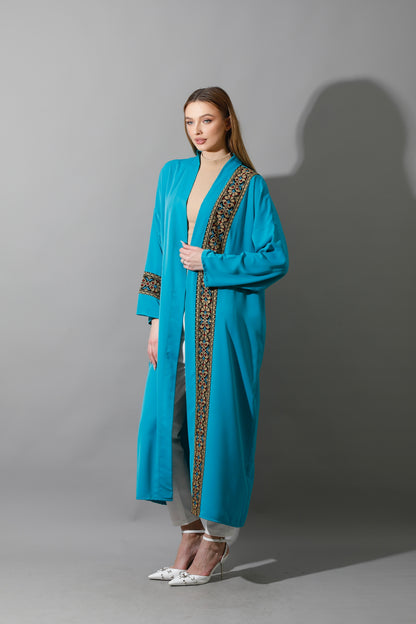 Long CBH Kaftan - Turquoise