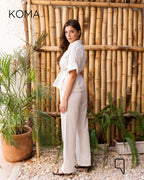 Leilani Stitched Shirt - White
