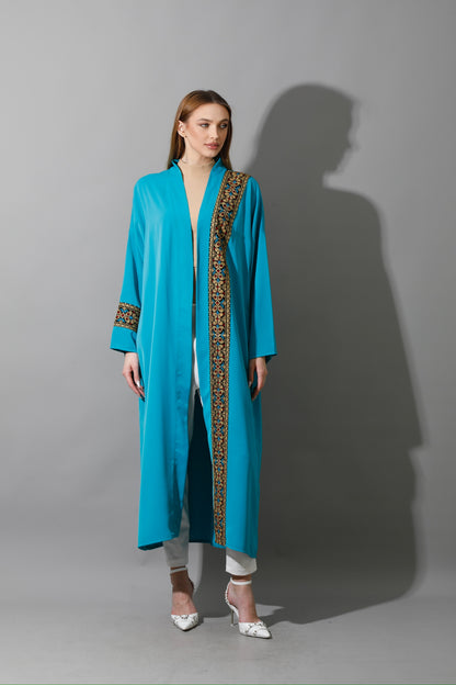 Long CBH Kaftan - Turquoise