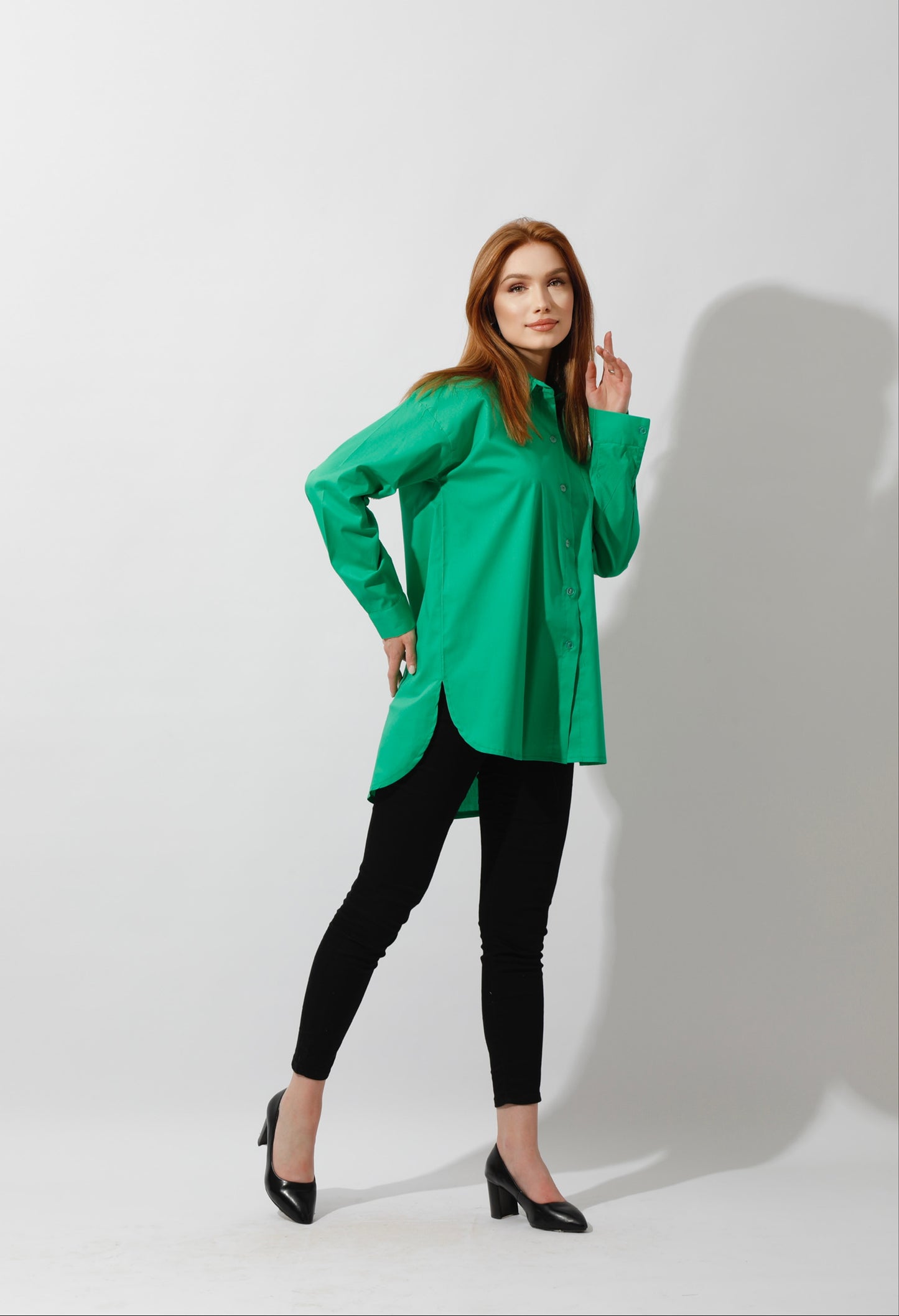 Buttons Back Shirt - Green