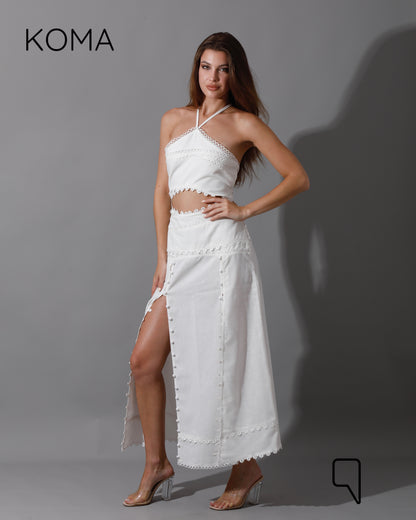 Lucinda CutOut Dress - White