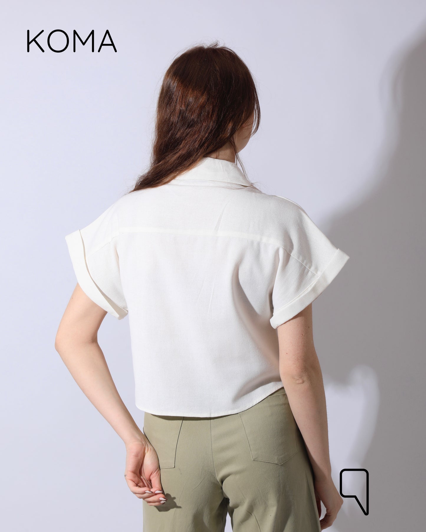 Mira Crossover Short Shirt - White
