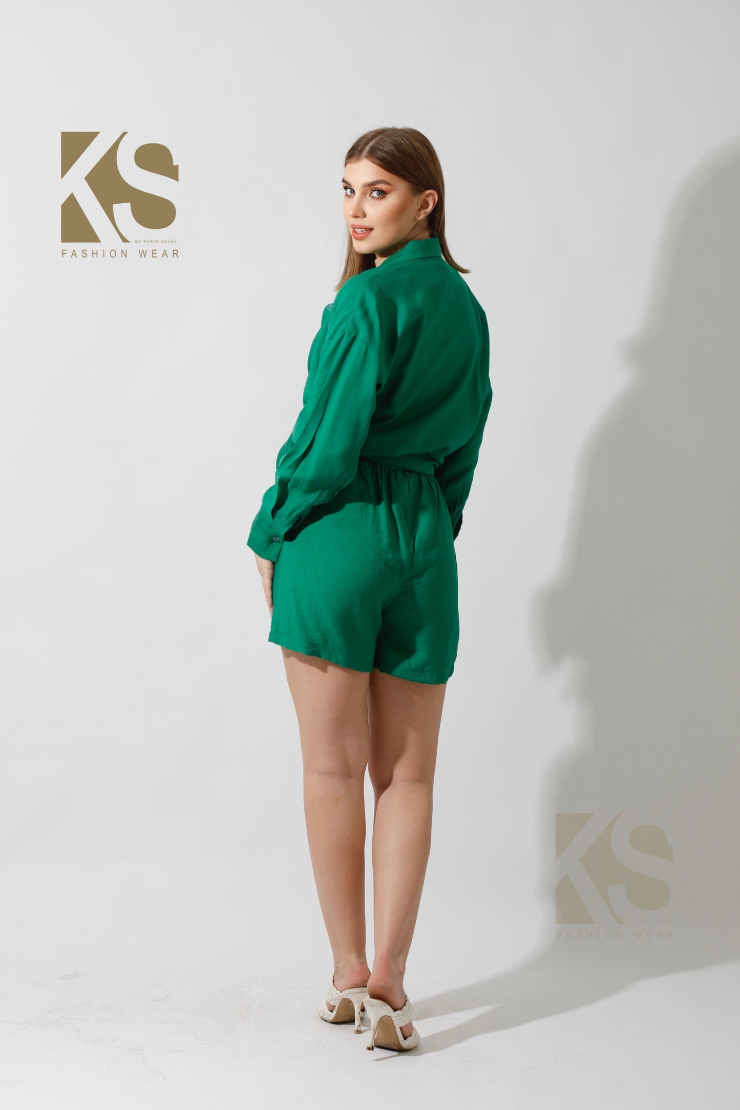 Lose Fit Shorts - Green