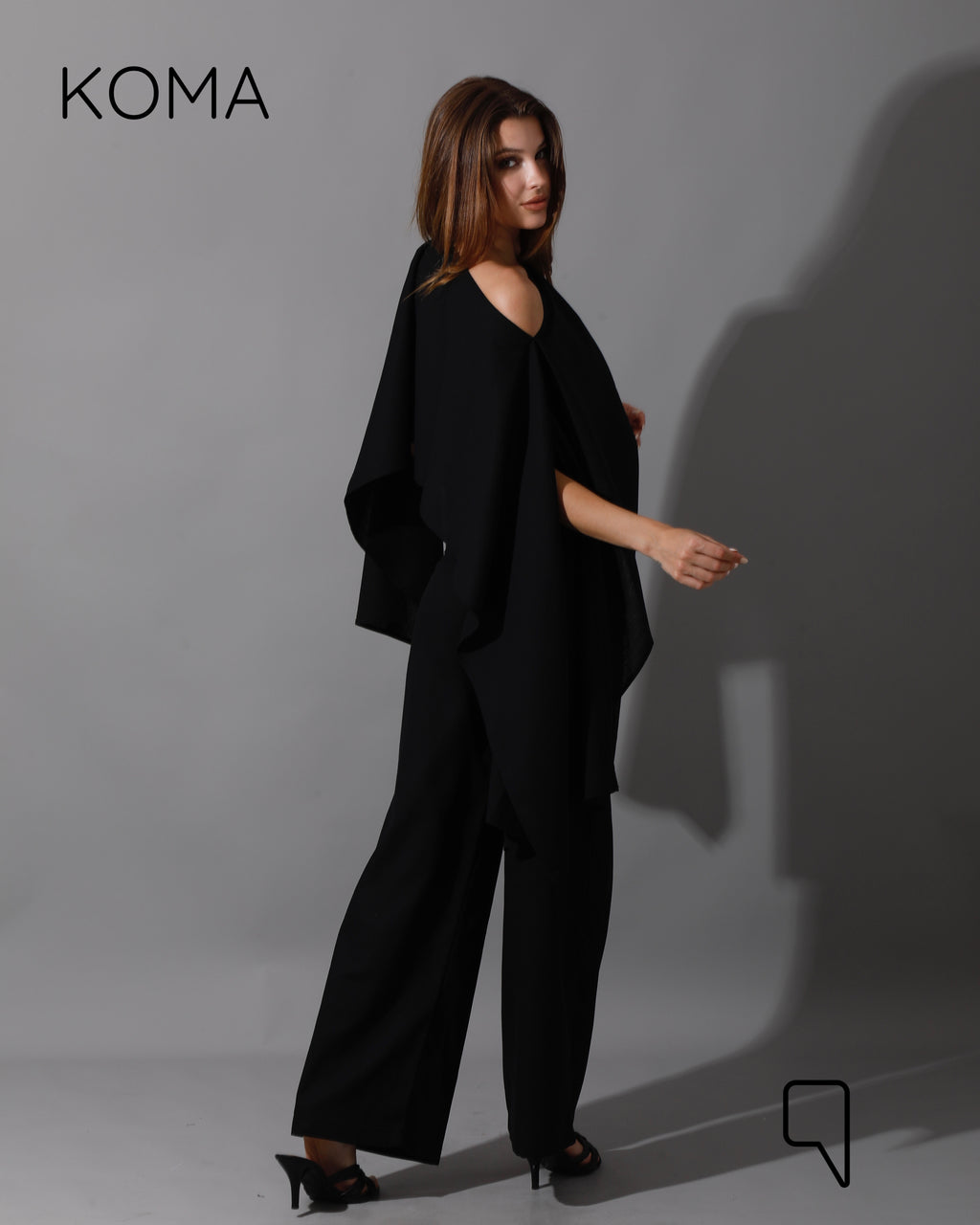 Piera Butterfly Co-Ord - Black