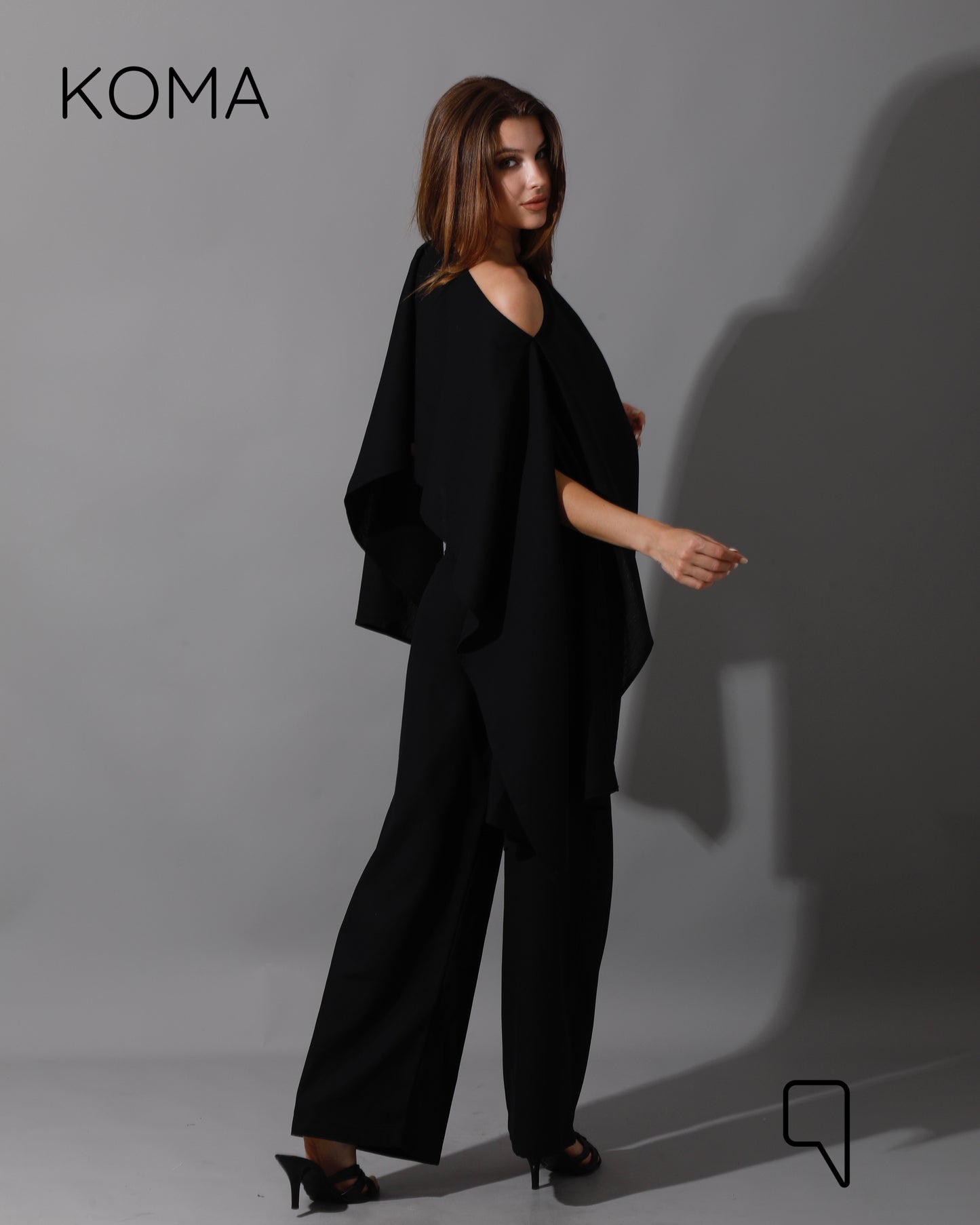 Piera Butterfly Co-Ord - Black