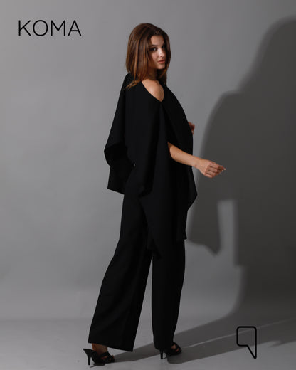 Piera Butterfly Co-Ord - Black
