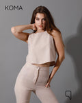 Greta Sleeveless Top - Beige