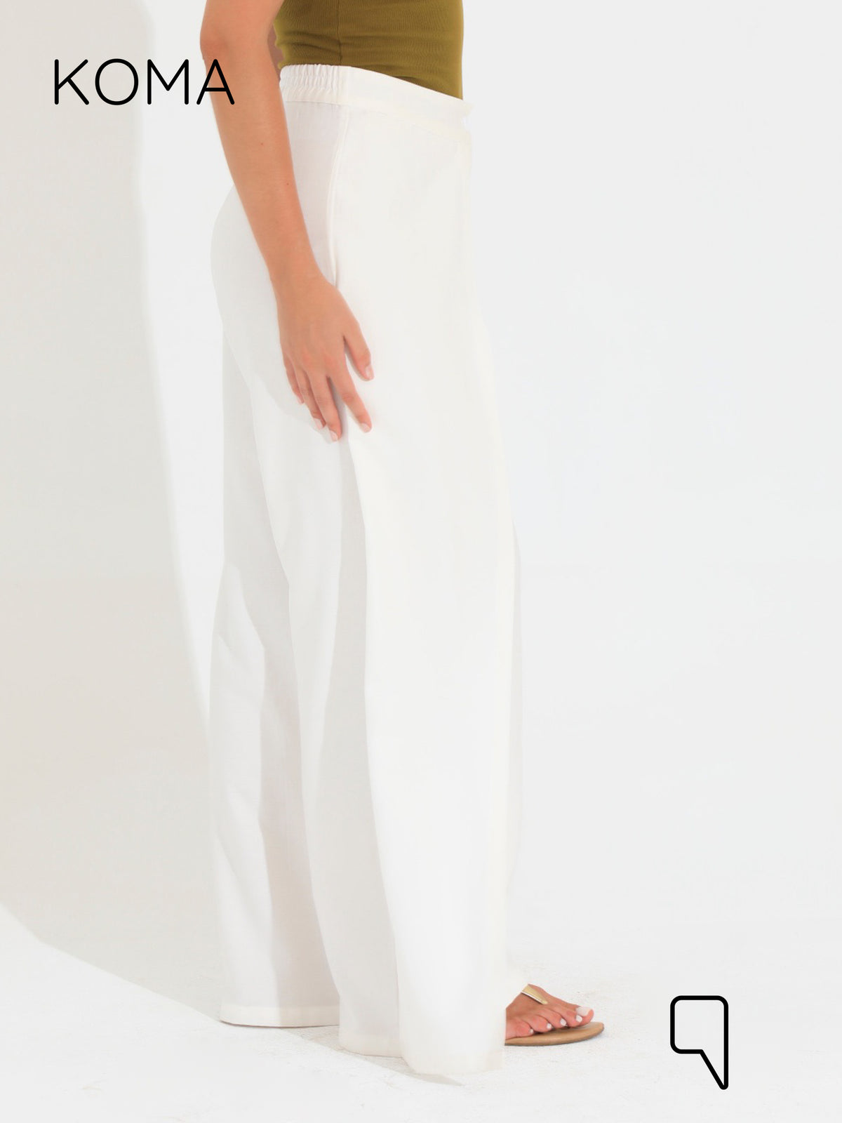 Kendra Double Layer Trousers - White