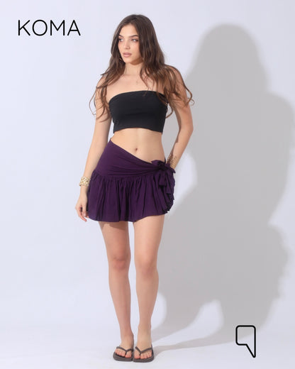 Patricia Tied Up Skirt - Purple
