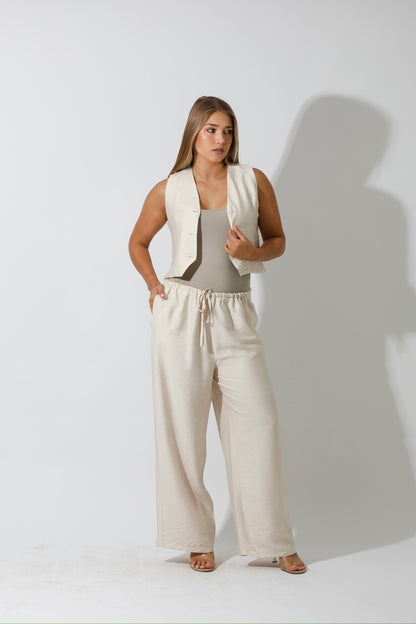 Vest Set - Beige