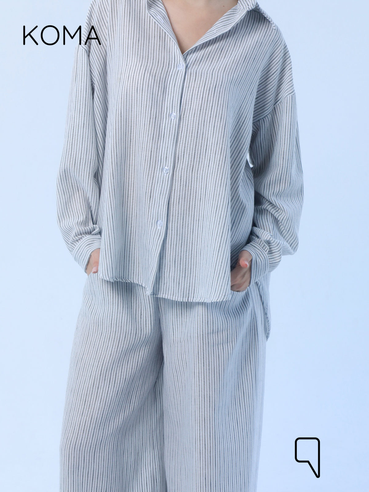 Matilda Long Sleeves Shirt - Striped Black