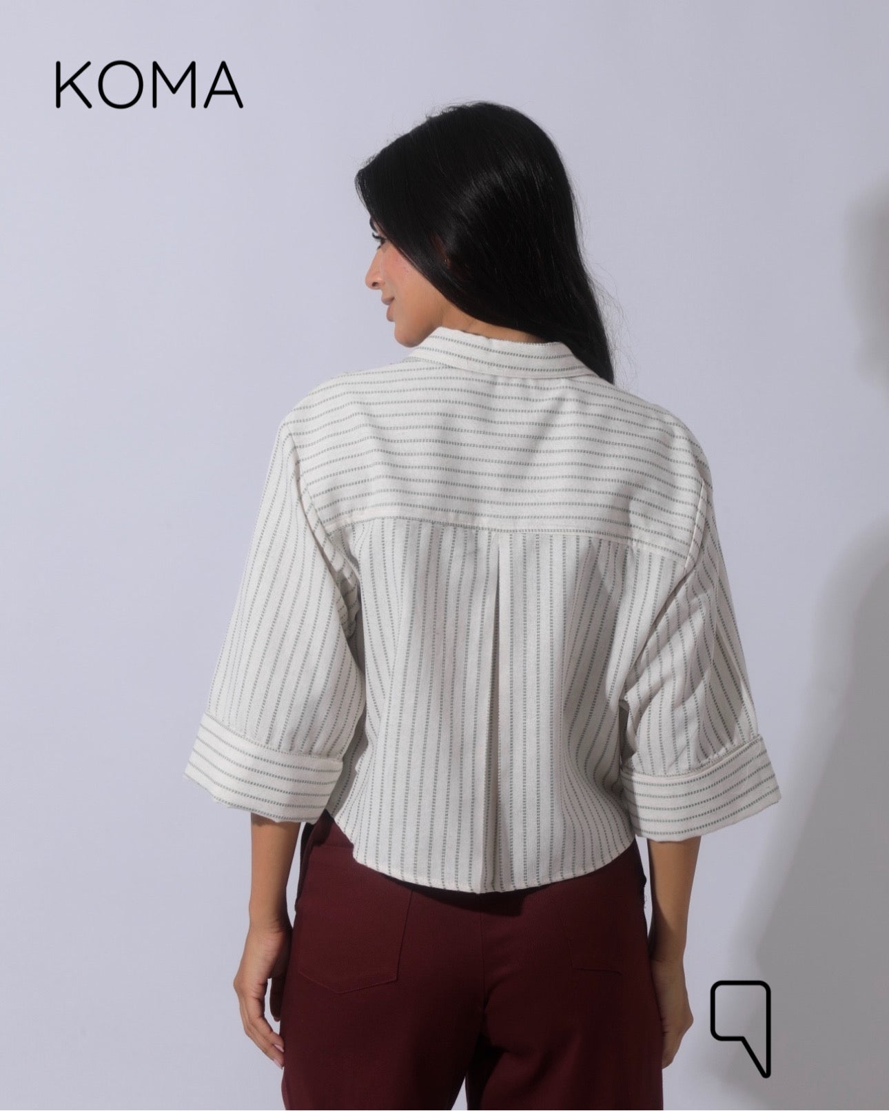 Paloma Striped Blend Shirt - Olive