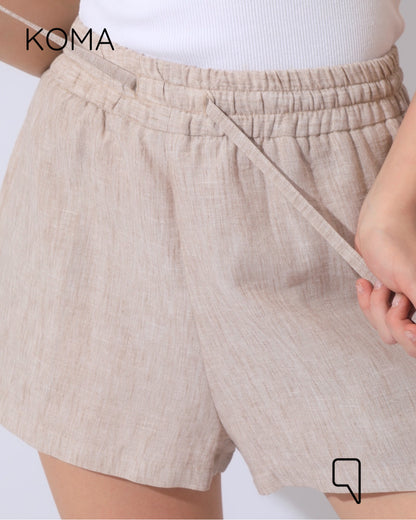Aubrina Blend Boxer Bermuda Shorts - Coffee