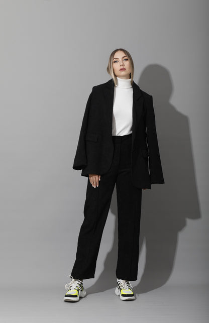 Tailored Oversized Suits - Black Velvet
