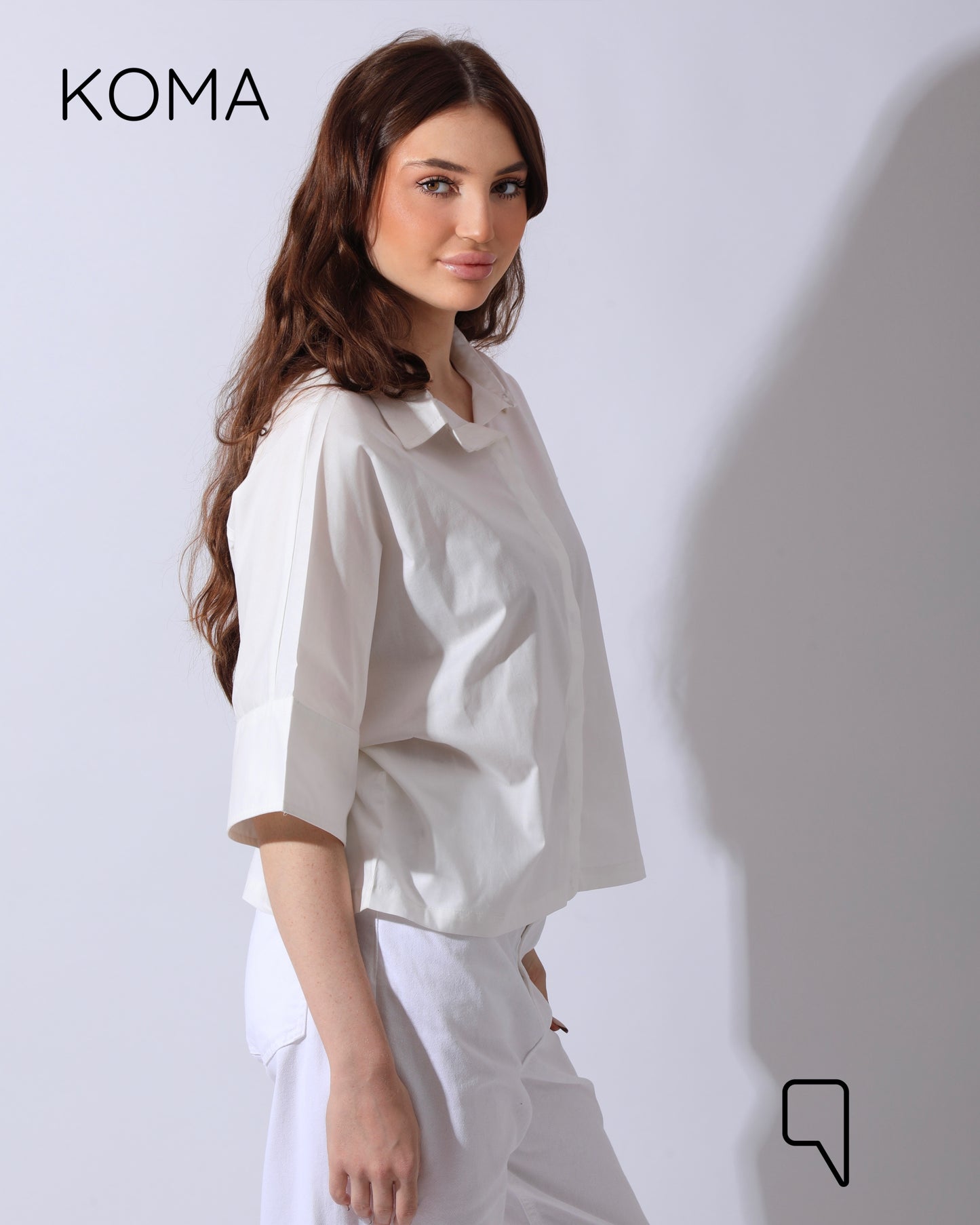 Ashton Poplin Shirt - White