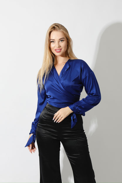 Front Slit Trousers - Black
