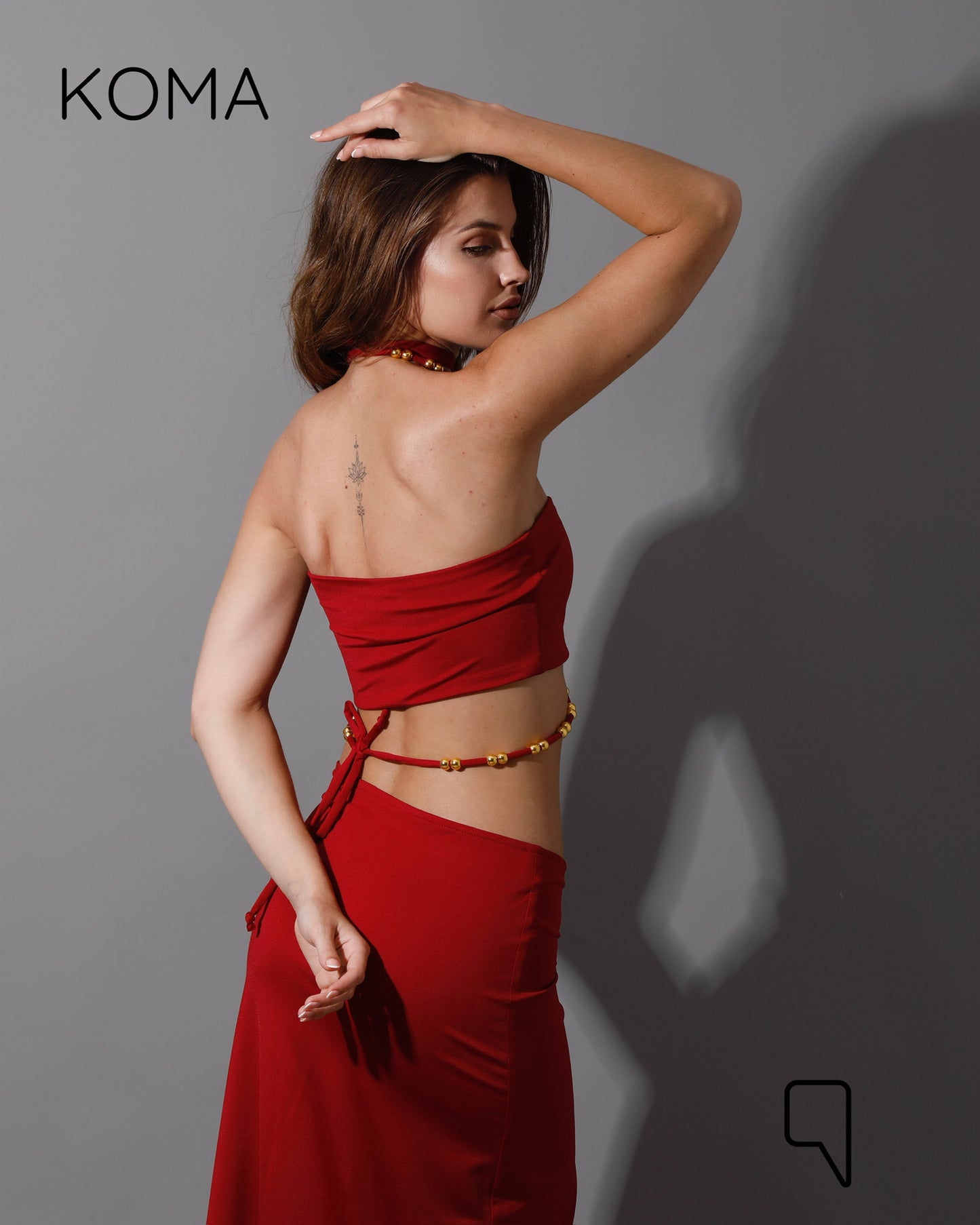 Layton Tied Up Co-Ord - Maroon