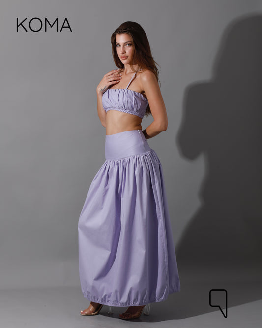 Gabi Top & Skirt Co-Ord - Lavender