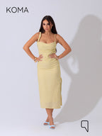 Krysel Midi Dress - Yellow