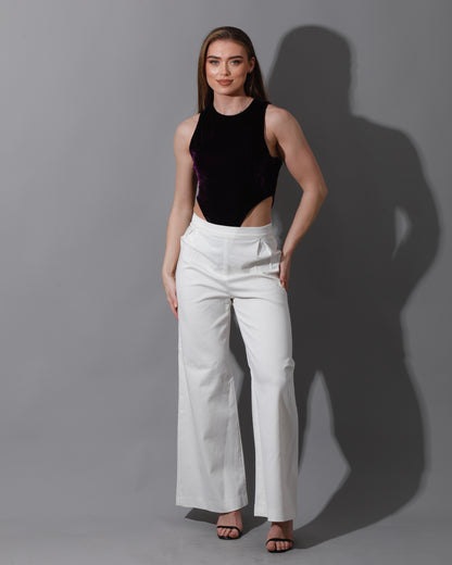 Velvet Body Suit - Purple