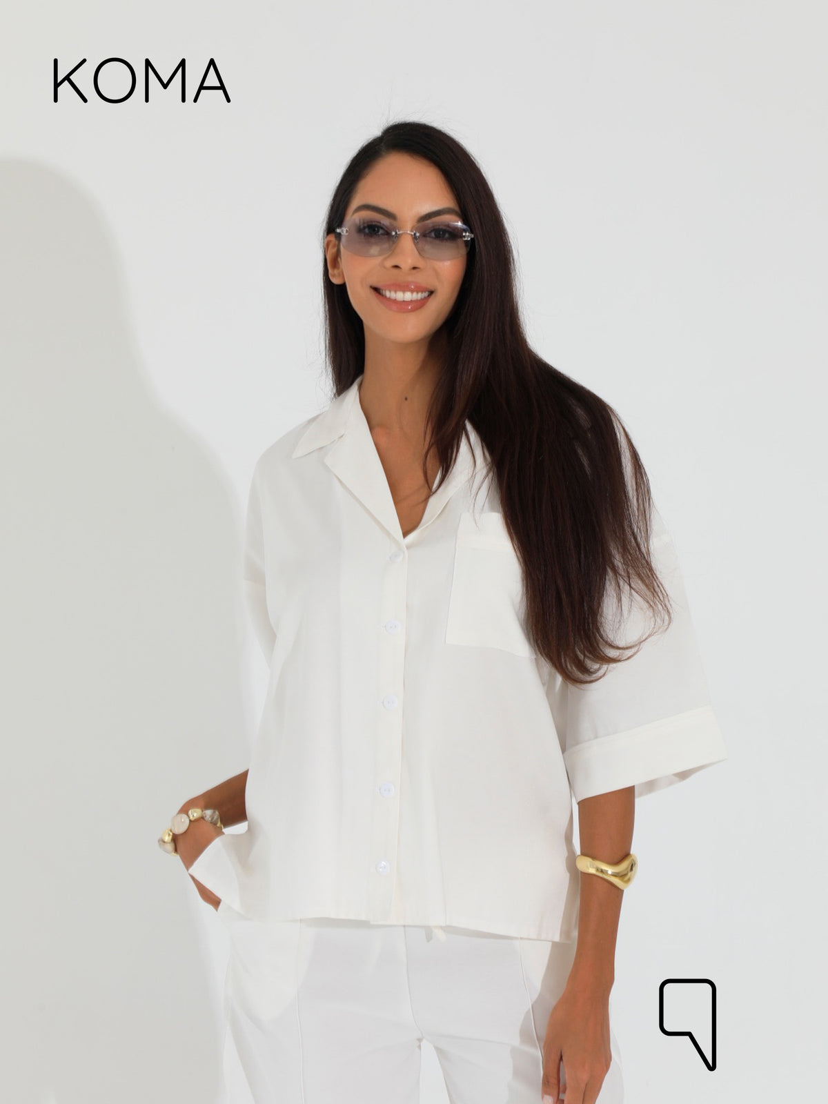 Maeve Blend Trousers - White