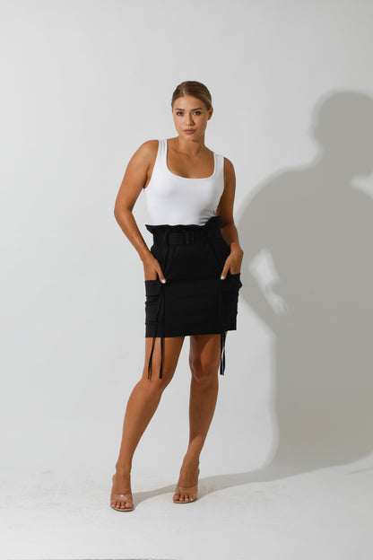 Baggi Short Skirt - Black