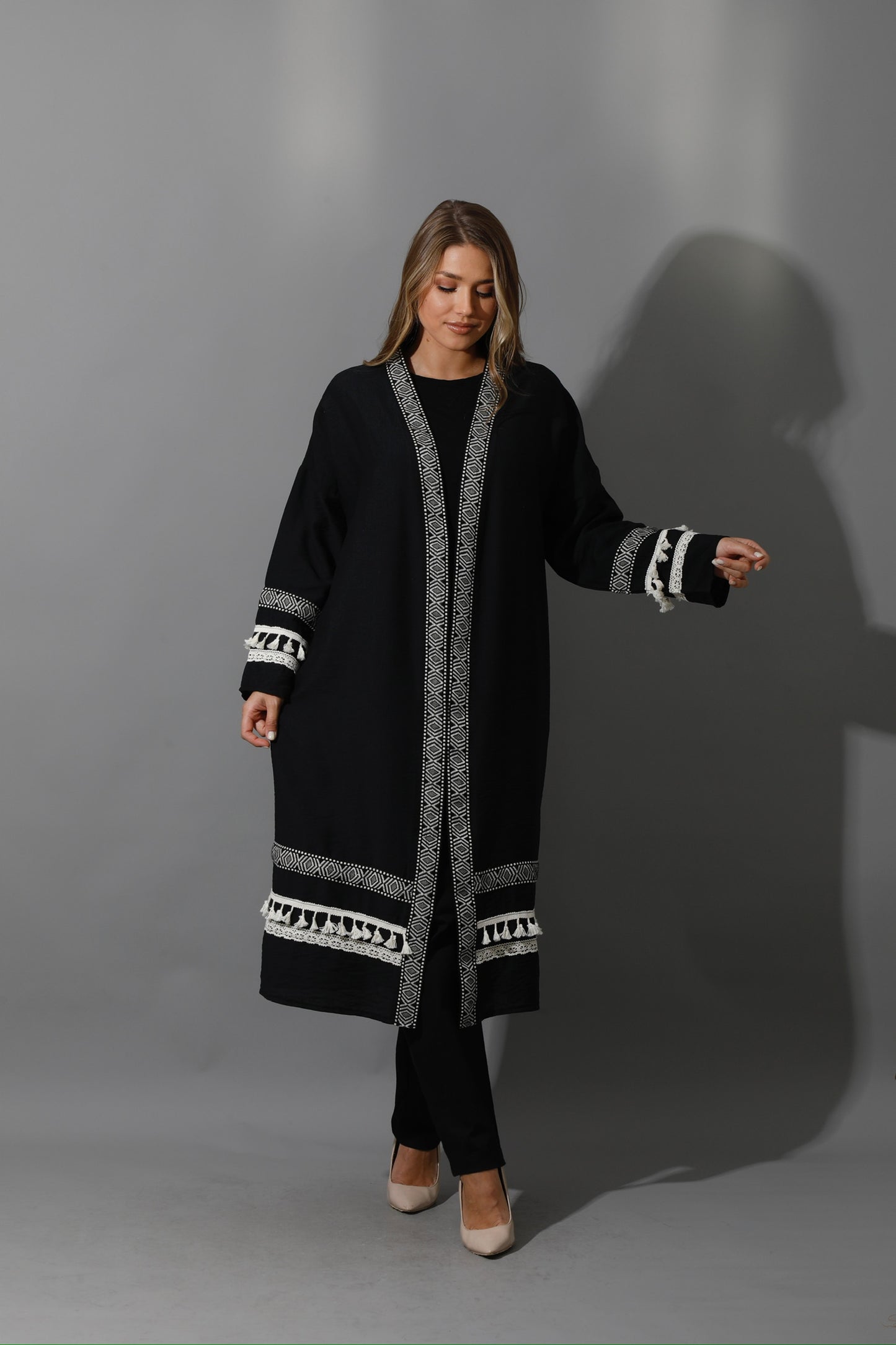 Short Kaftan - Black