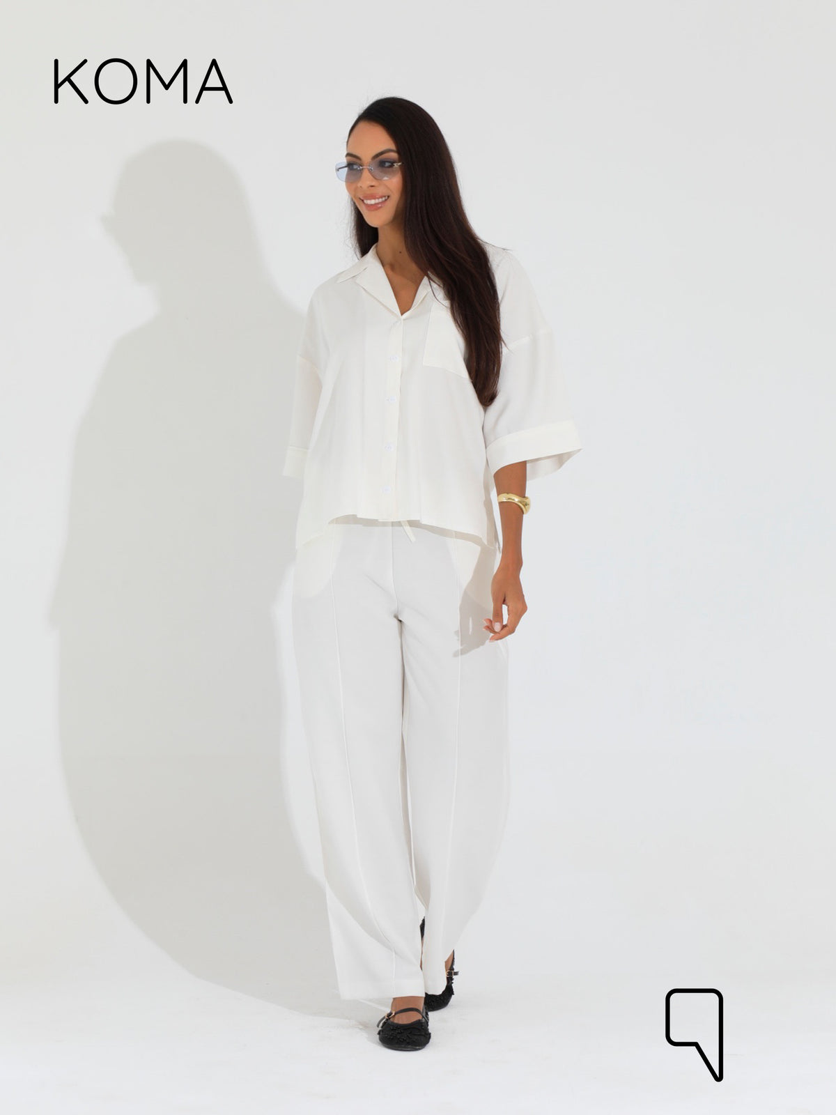 Maeve Blend Trousers - White
