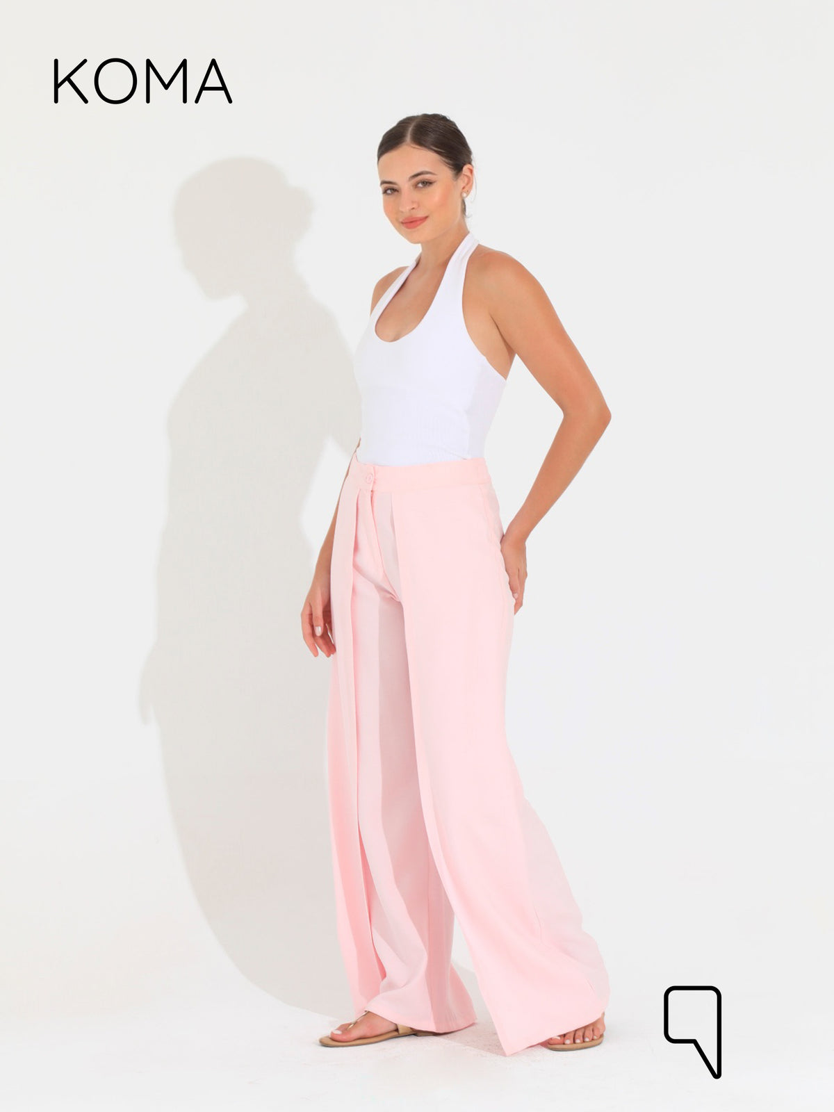 Kendra Double Layer Trousers - Pink