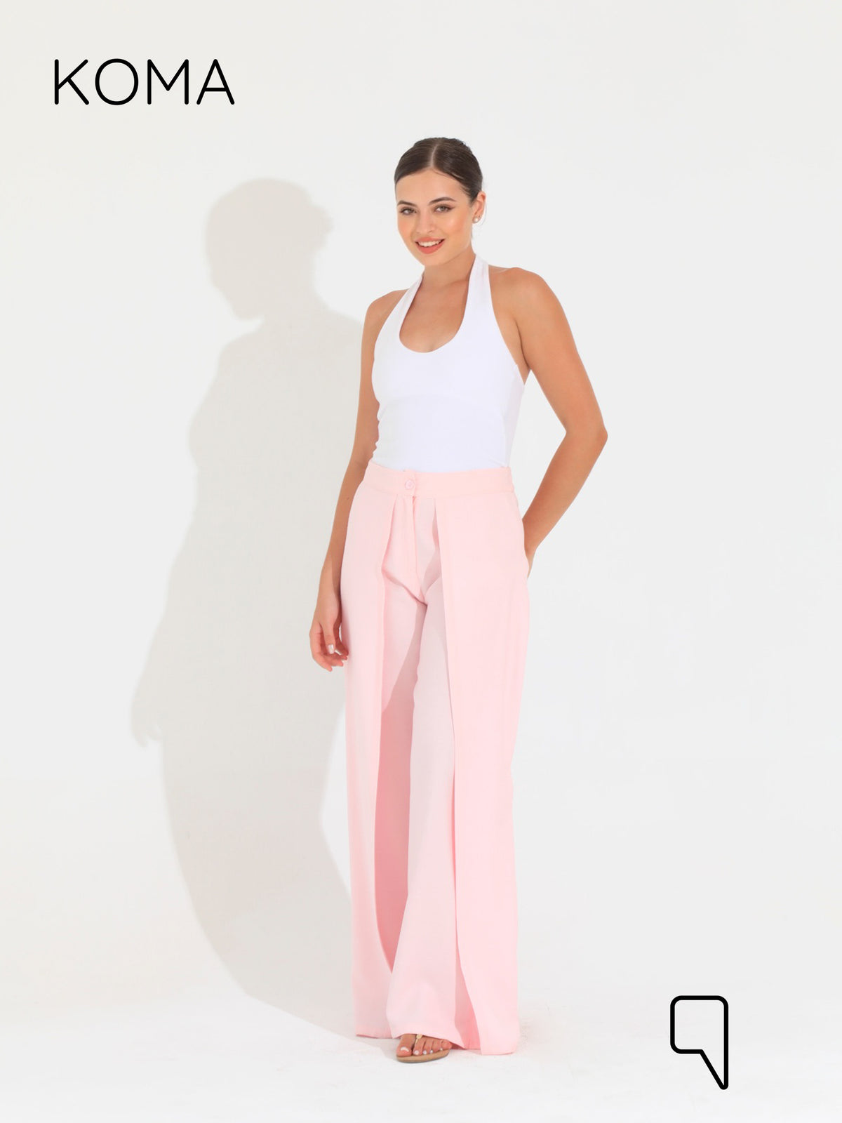 Kendra Double Layer Trousers - Pink