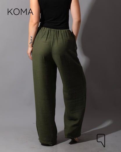 Lose Fit Trousers - Olive