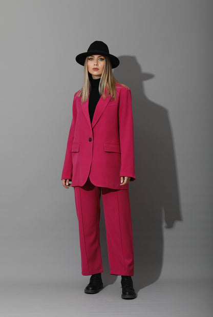 Tailored Oversized Suits - Barbie Pink