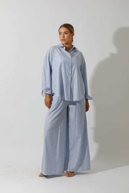 Lose Striped Shirt - Striped Blue