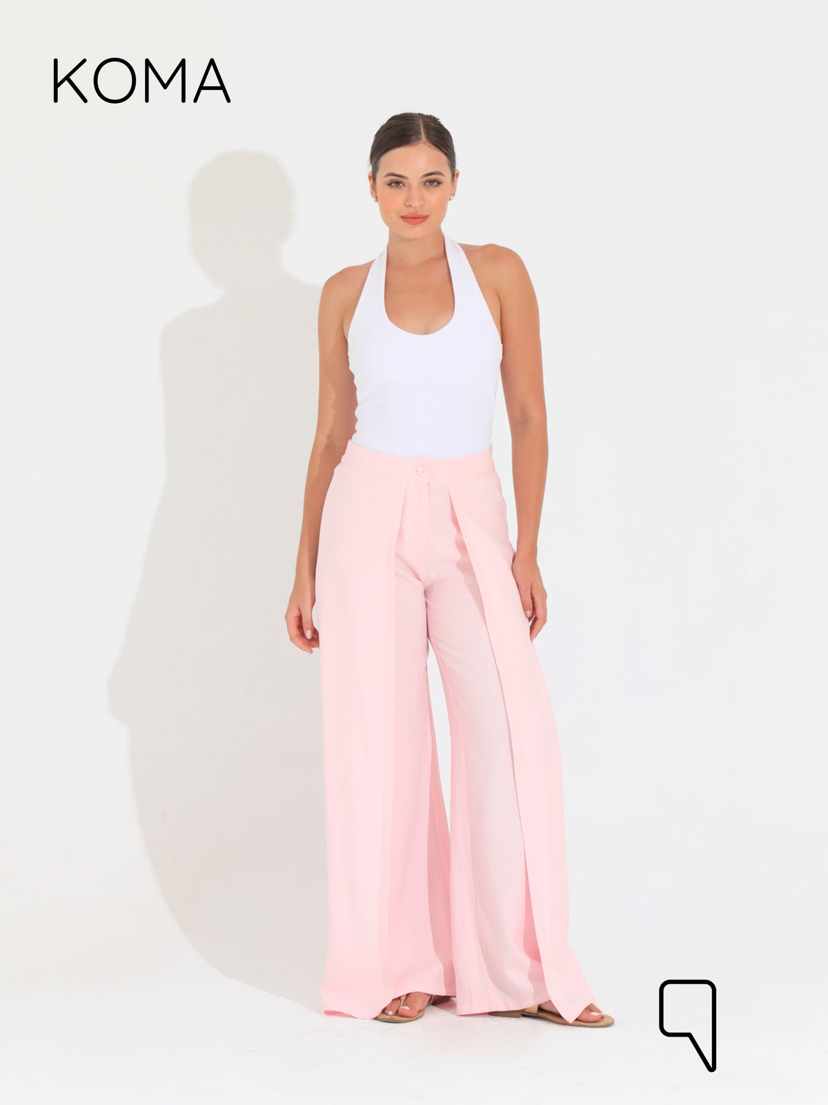 Kendra Double Layer Trousers - Pink