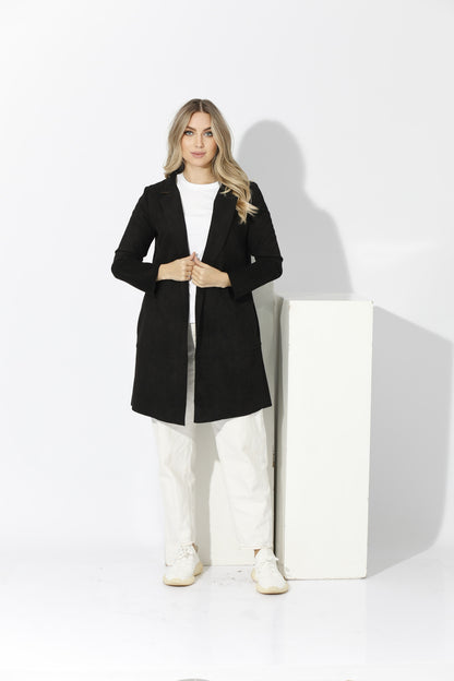 Open Front Cardigan - Black