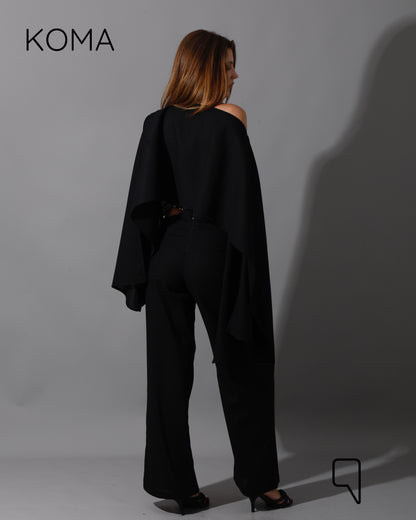 Piera Butterfly Co-Ord - Black