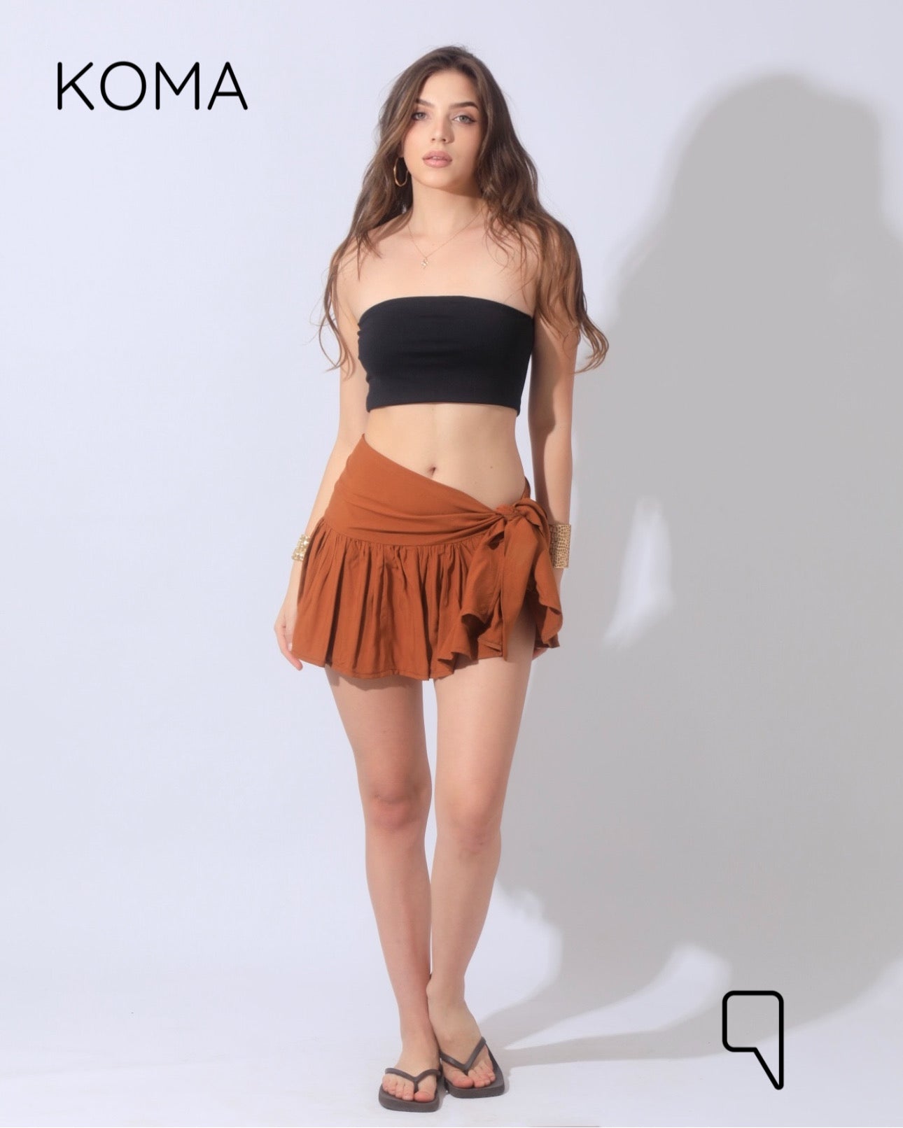 Patricia Tied Up Skirt - Camel