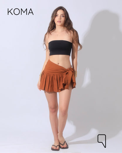 Patricia Tied Up Skirt - Camel